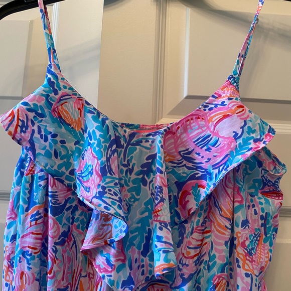 Lilly Pulitzer Pink and Blue Jumpsuit - Picture 5 of 5